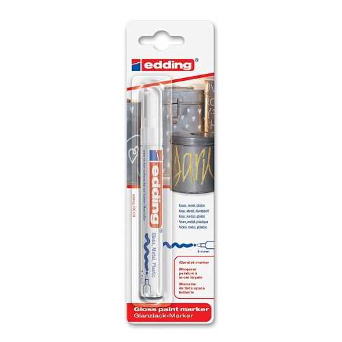 marcador permanente Edding tinta opaca