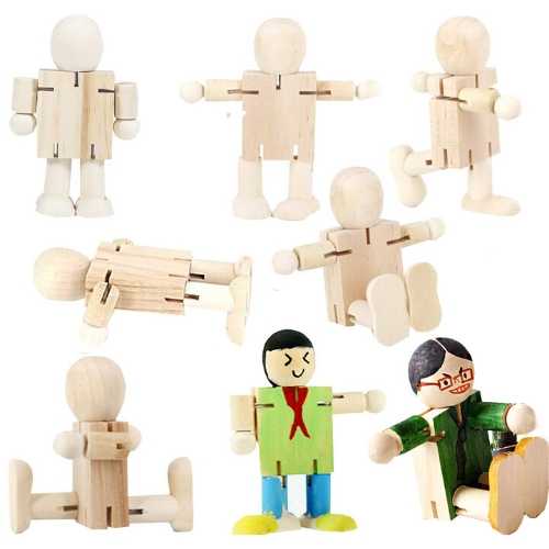 Muñecos de madera para pintar