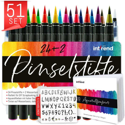 rotuladores de punta de pincel