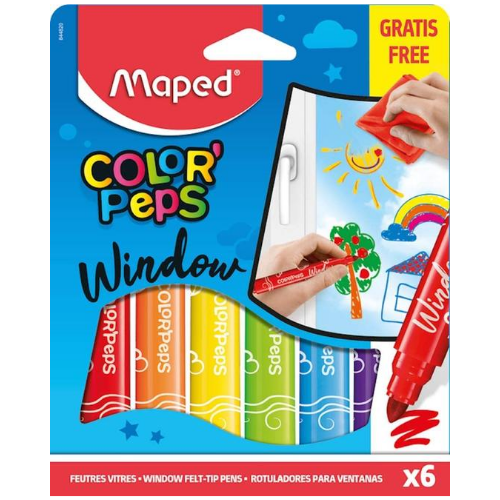 rotuladores para dibujar en la ventana